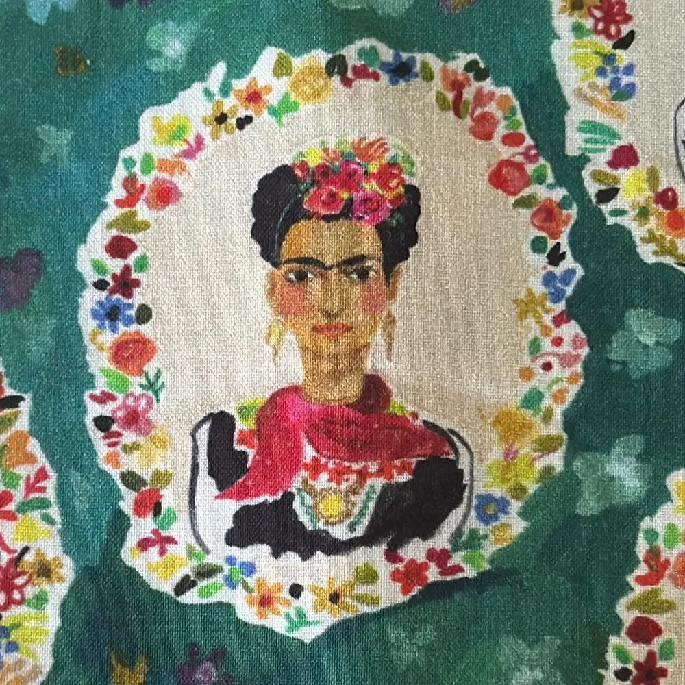Frida Kahlo Print Quilting Cotton Fabric